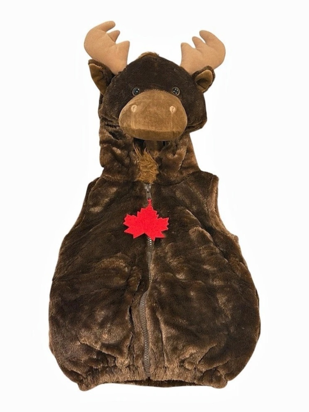 The Humane Society of the United States Moose Faux Fur Baby Hooded Vest / Costum